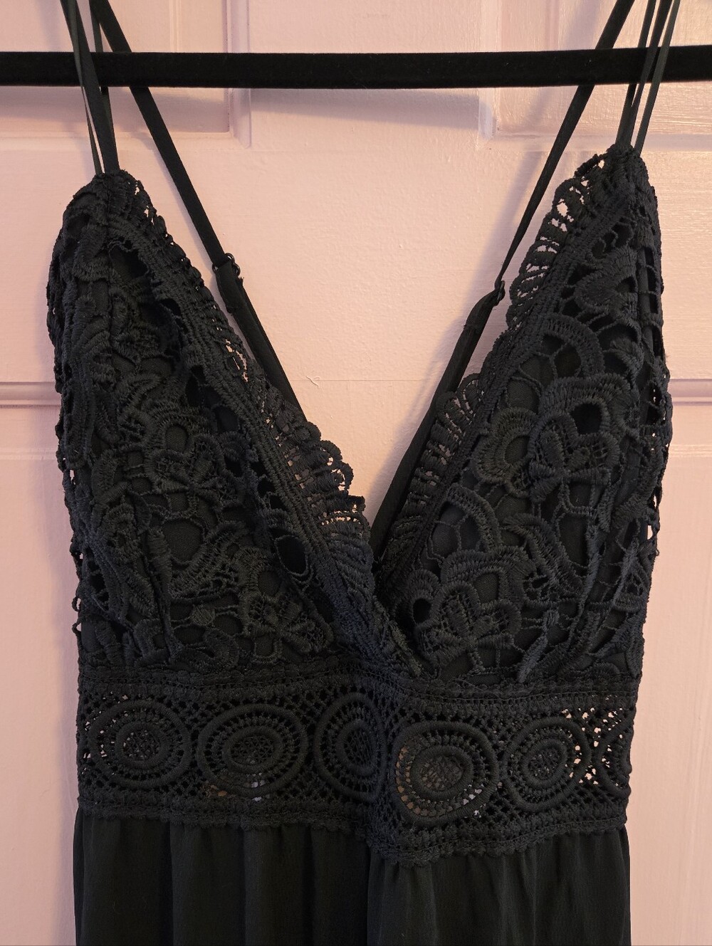 Crochet Lace V-Neck Jumpsuit